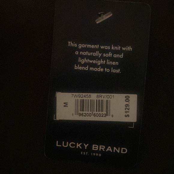 NWT☘️ Lucky Brand Front Button Jumpsuit☘️ Size Medium☘️Linen-Cotton☘️Army green - Picture 7 of 7